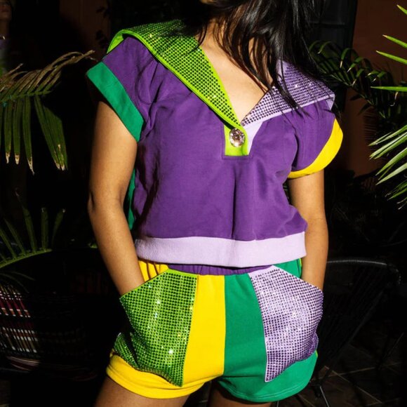 Mardi Gras Rhinestone Set